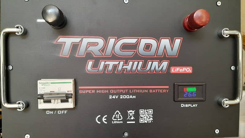 TRICON LITHIUM BATTERIES AVAILABLE 5 YEARS WARRANTY 70AH/100AH/200AH 6