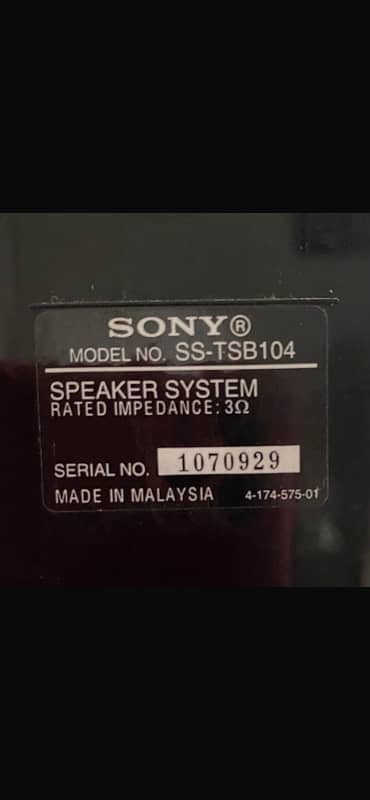 Sony Speakers 2