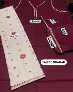 Dhanak 3pc women Unstitch