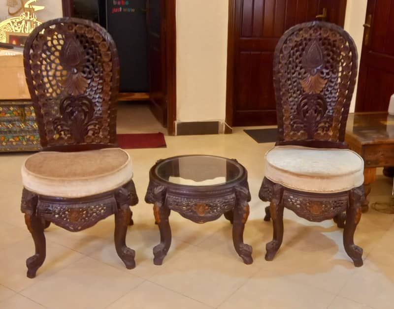 Sheesham Wood Chairs 4