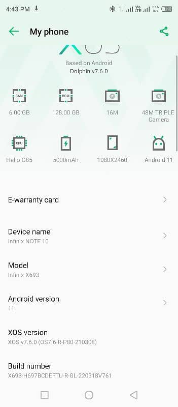 infinix note 10 6gb ram 128gb rom exchange possible 8