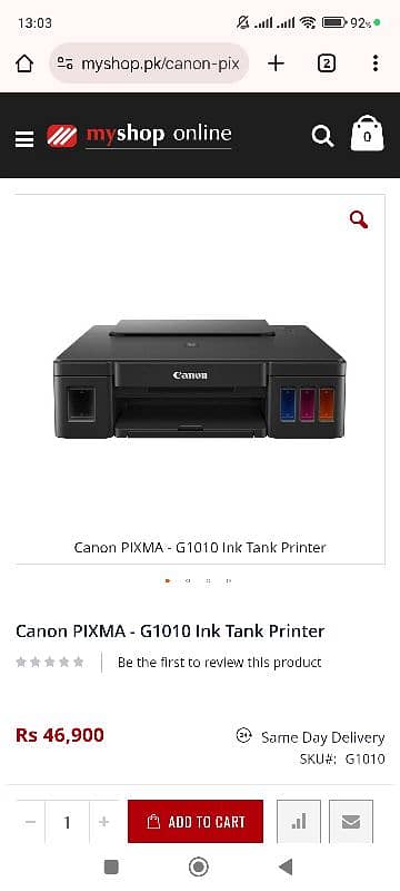 Canon Color Printer For Sale 0