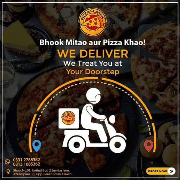 Pizza restaurant ke liye urgent hiring: 1