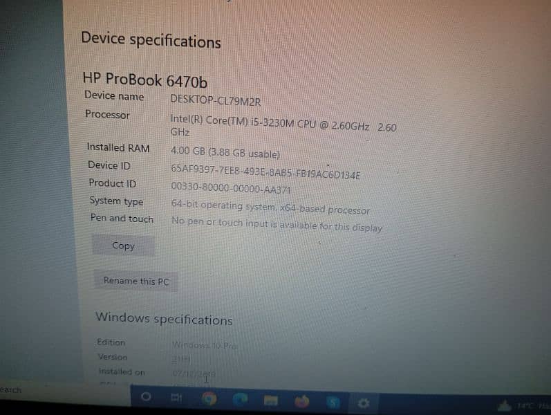 HP laptop 4