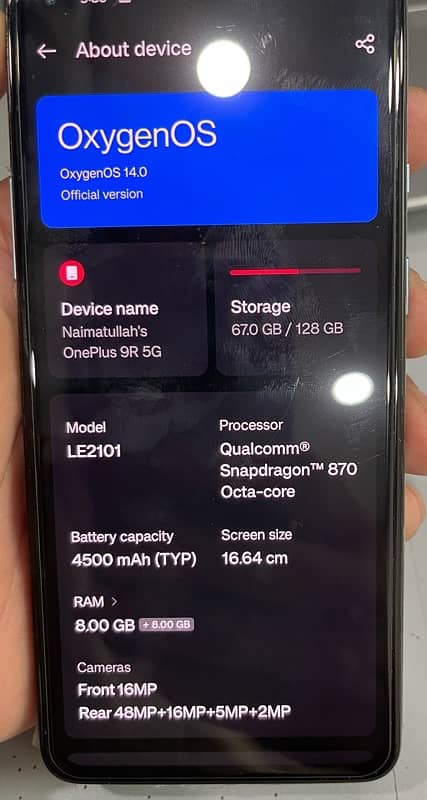 Oneplus 9R 4