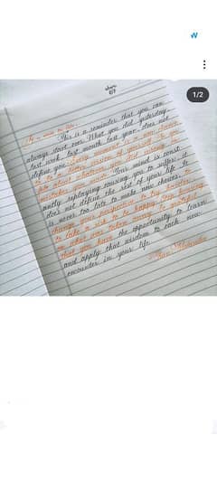 hand writing assignment