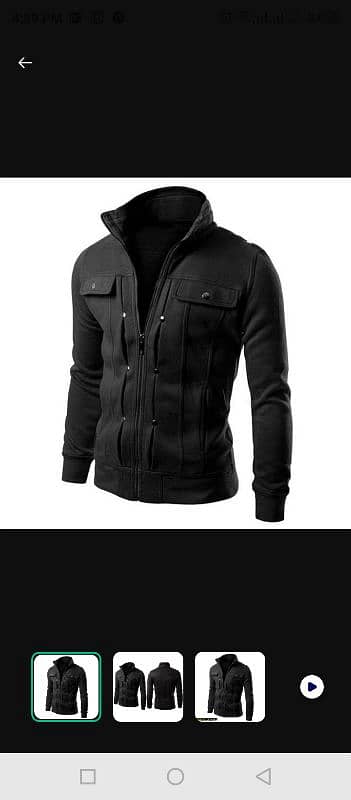 Men's Fleece Plain jacket 0