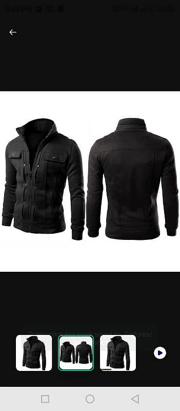 Men's Fleece Plain jacket 1