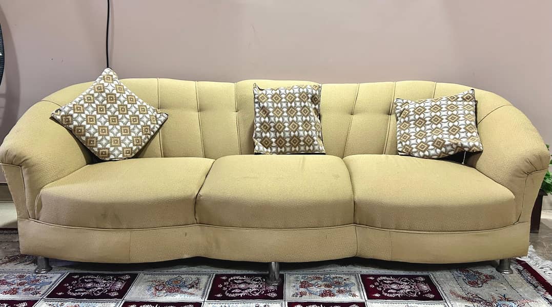 7- Seater Sofa Set, Golden-Beige, Chinese Style 0