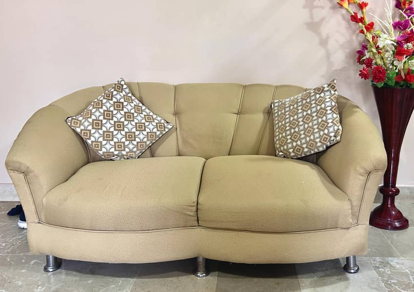 7- Seater Sofa Set, Golden-Beige, Chinese Style 1