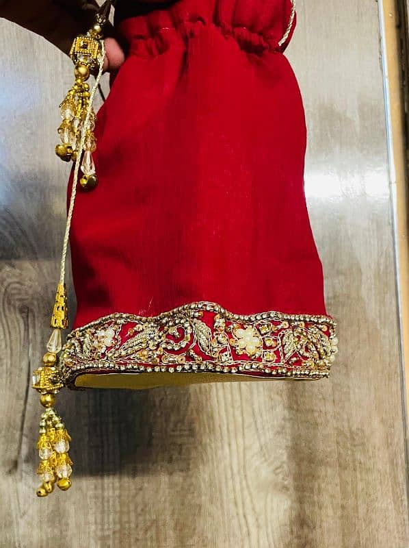 Red Bridal lehenga 4