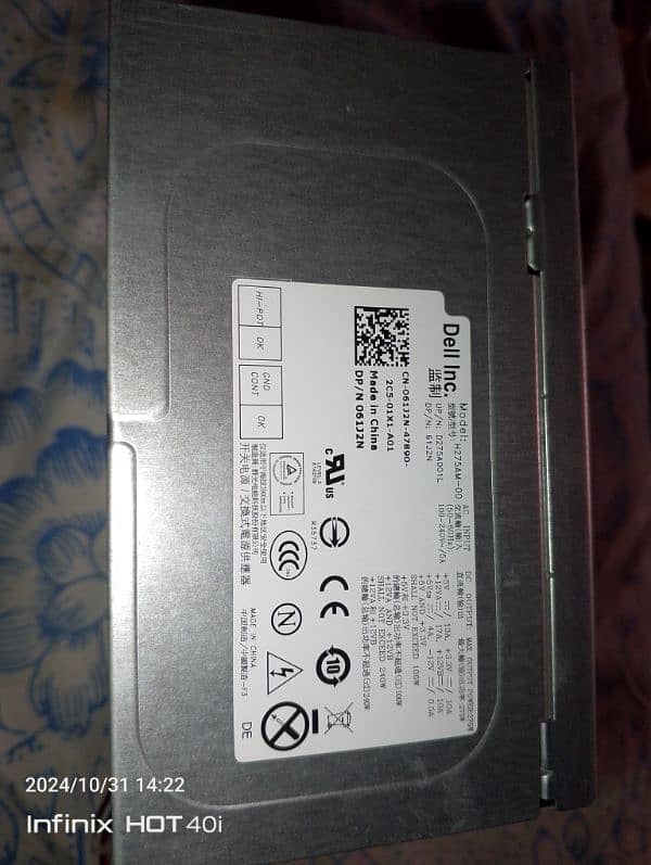 Power Supply 275 Watt Dell 0