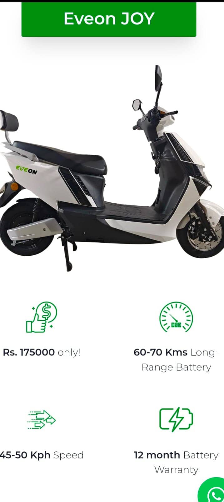 EVEON Electric Scooty Joy 2024 Model , Electric Bikes,electric scooter 9