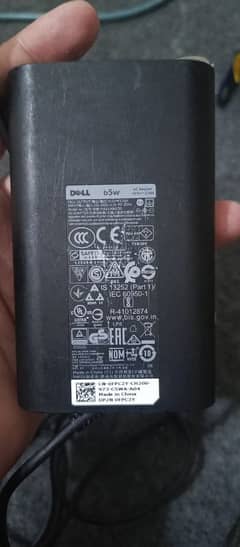 Dell 65 watt charger 100 percent original with power cable