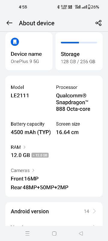 Oneplus 9 5g dualsim 4