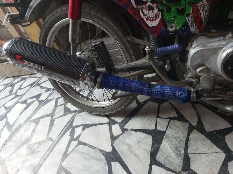 CD 70 bike exhaust 3