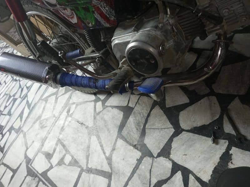 CD 70 bike exhaust 5