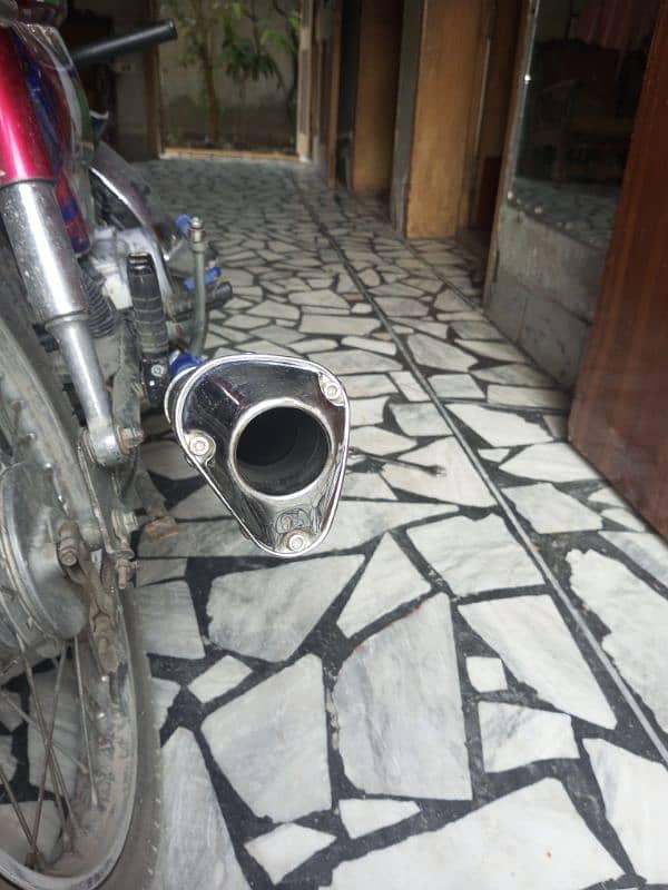 CD 70 bike exhaust 6