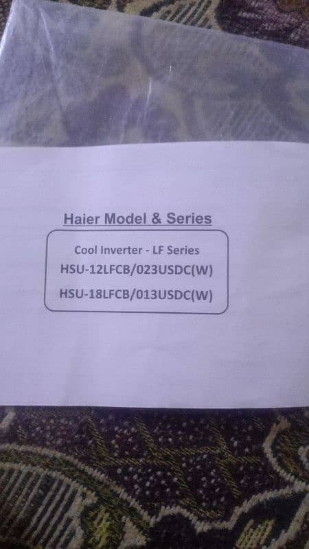 Haier DC inverter condition 10/10 urgent Sell 5