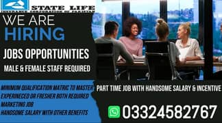 Sales & Marketing Jobs | Staff Required, Male & Female Jobs