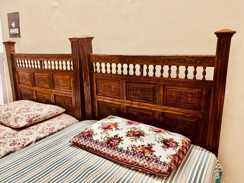 Chinioti Style 2 Single beds for Sale! 1