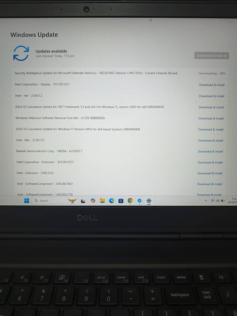 Dell Precision 7550 Workstation, Core i7 10850H, 32/512 GB 11