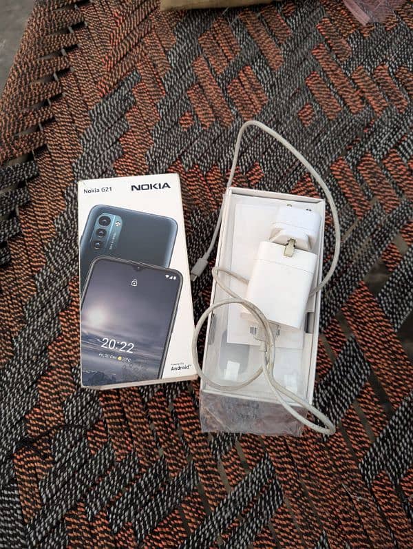 Nokia G21 4gb 128gb box charger complete dual sim pta approved officia 1