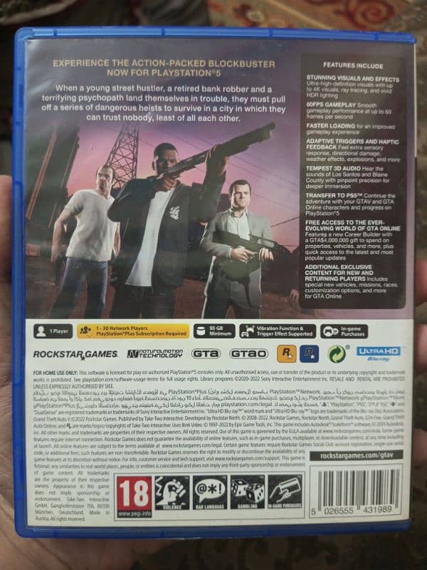 GTA 5 PS5 Disc 1