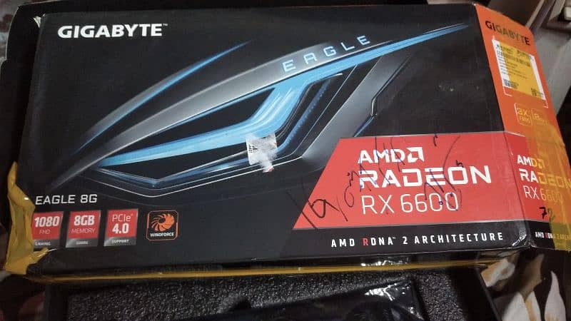 GIGABYTE RX 6600 EAGLE WITH BOX 10/10 CONDITION 5