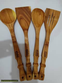 4 pcs wooden spatula wooden spoon set Delivery all Over the pakistan