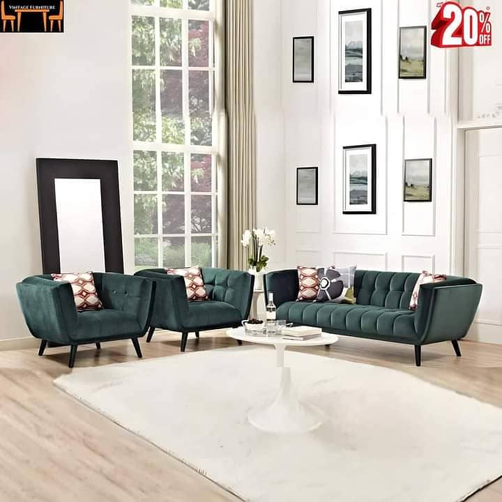 New Customizable 3 Seaters Sofa Set With Molty Foam 10 years warrenty 2