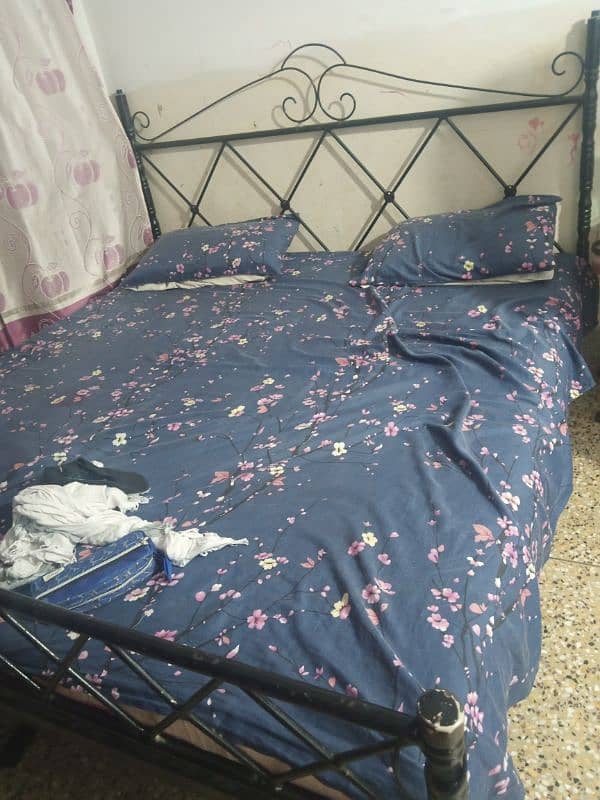 Iron bed without mattress 0