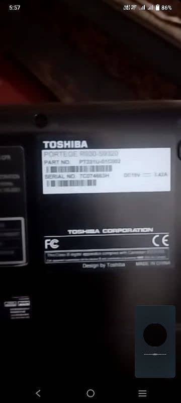 Toshiba Core i3 3Rd Gen 9