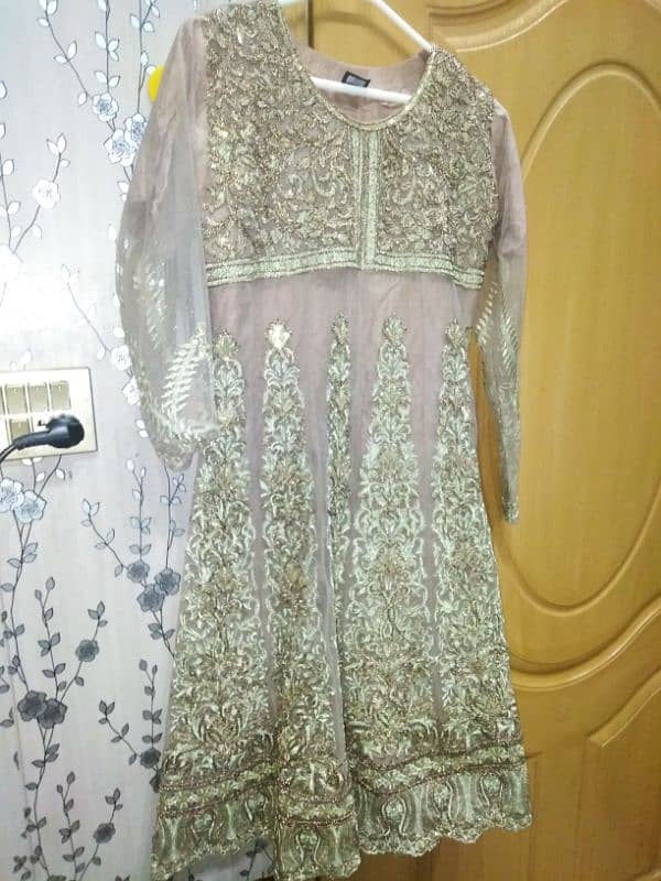 Bridal embroidery frock for sale 1