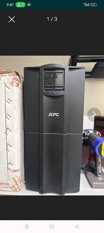 LCD model Apc ups 2700 watt good condition  3000kva 0