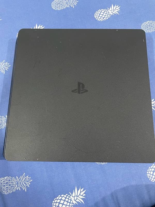 PS4 Slim 512GB with 2 Controllers & 4 Games - Excellent Condition 0