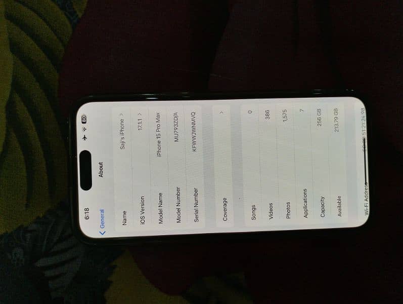 iphone 15 pro max 256  Rs. 334999 4