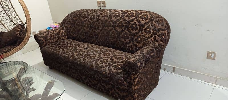 brown 3 sofa set 1