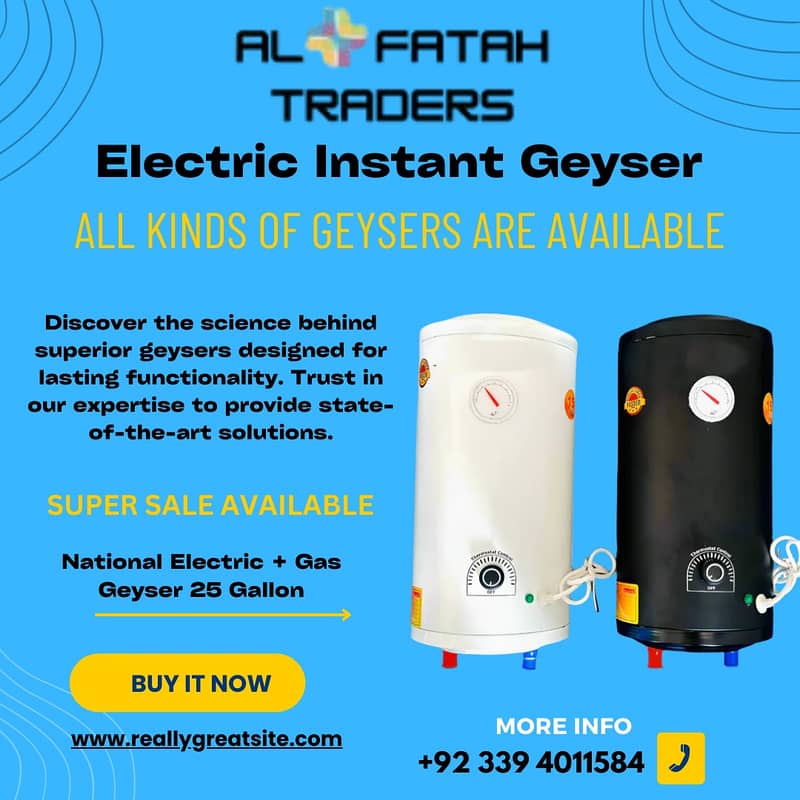 Geysers / Water Heaters / Electric & Gas Geysers/Dual Geyser 3