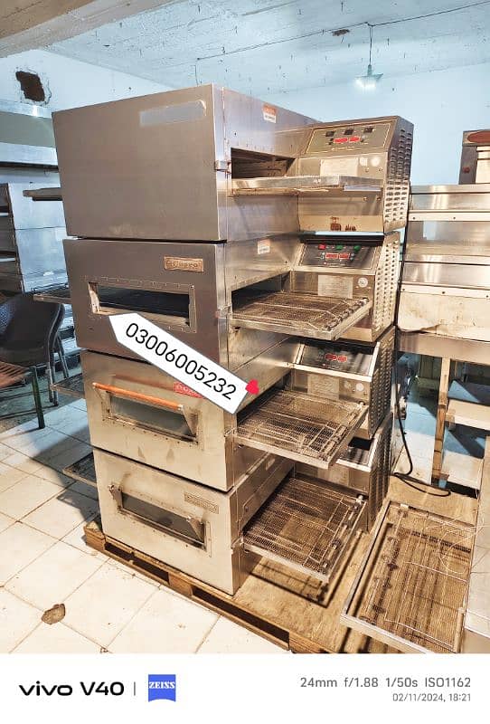 pizza oven conveyor all model fryer,dough mixer,fast food machinery 0