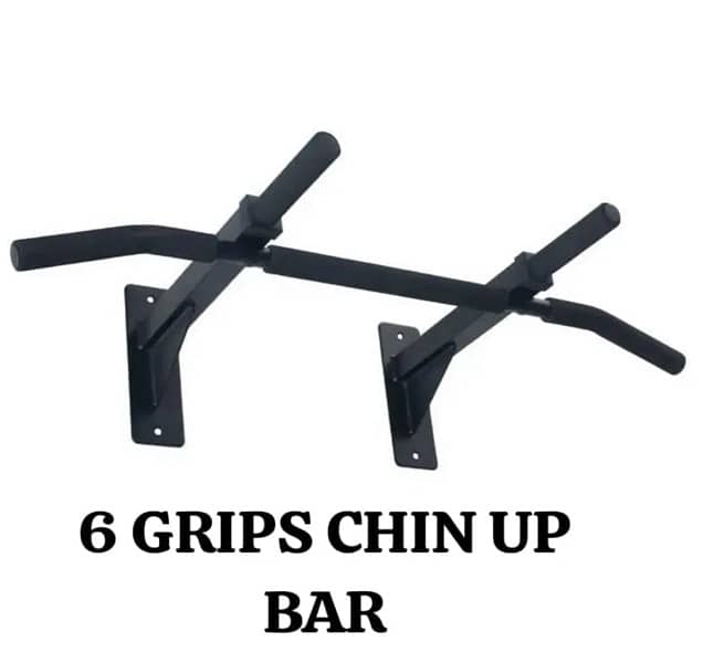 Wall Mounted Pull up Bar – 3 Grips 0