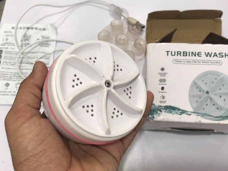 Mini Portable USB Operate Washing Machine Turbine 0