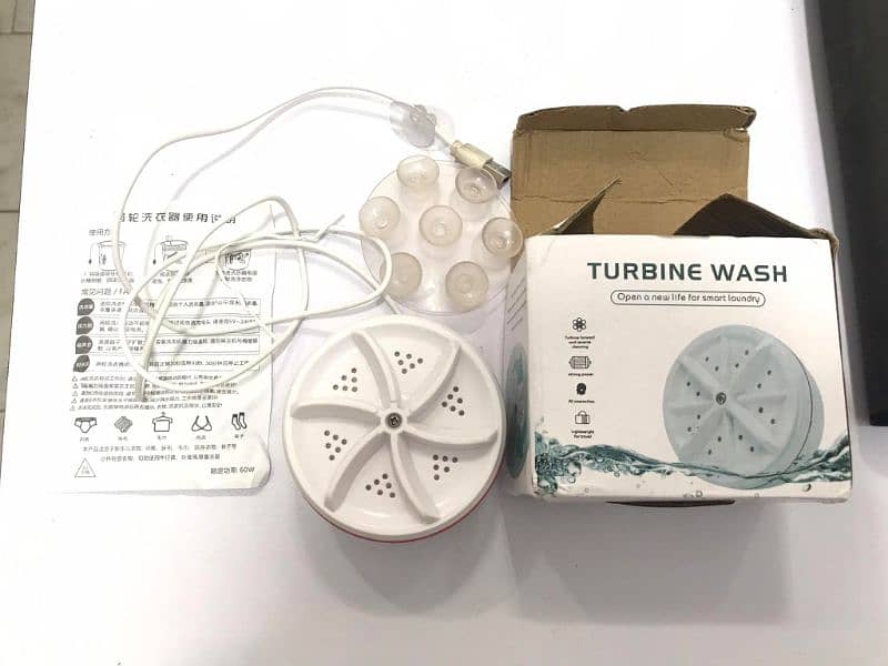 Mini Portable USB Operate Washing Machine Turbine 1