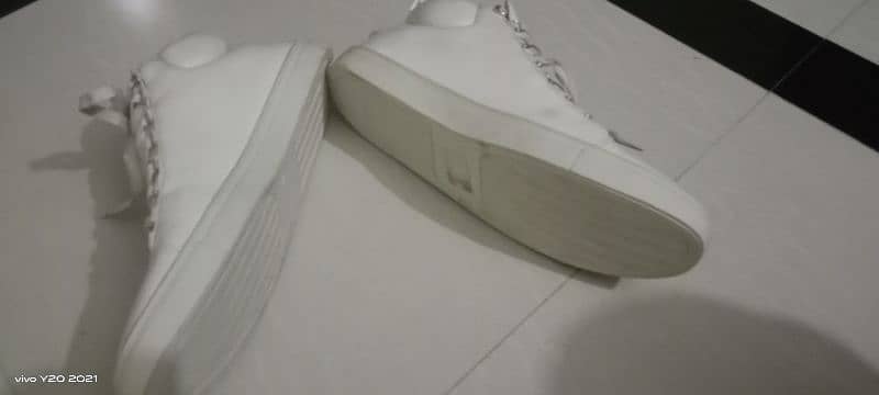 Pure white Men Sneakers size 13 Number 5