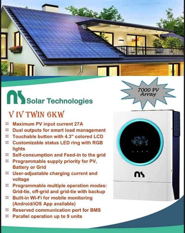 NS 6kw 7000PV one year warranty 1