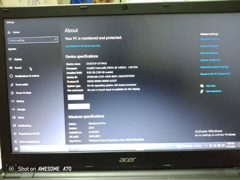 Acer Laptop 0