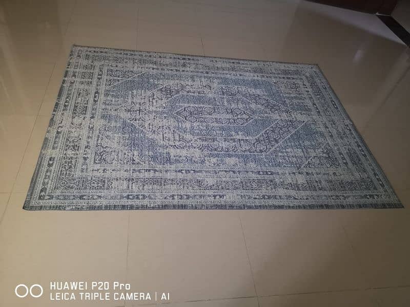 Blue and white Turkish carpet for sale 3