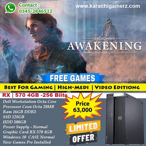 Gaming PC Compatible 2024 NEW games Pre Installed Games just buy pc 1