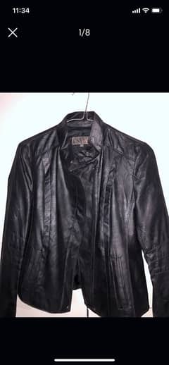 Black faux leather  jacket ( orignal)