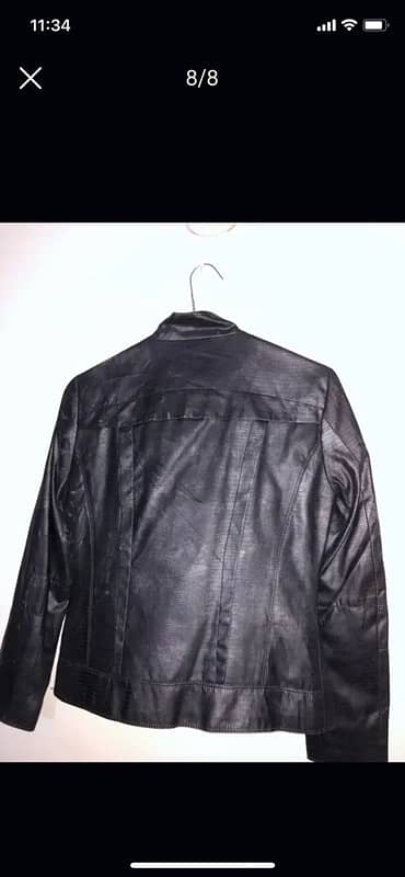 Black faux leather  jacket ( orignal) 5